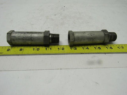 REPUBLIC 452-1/2S2-6 5000PSI Check Valve 1/2" M&F Ends Lot/2