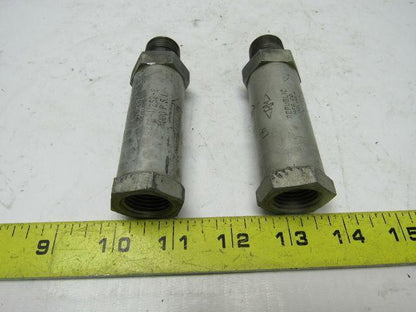 REPUBLIC 452-1/2S2-6 5000PSI Check Valve 1/2" M&F Ends Lot/2