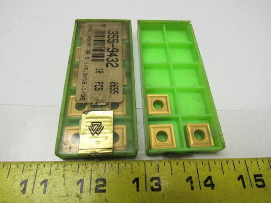 SNMG432 Tin Coated Carbide insert Grade 5 Lot of 13