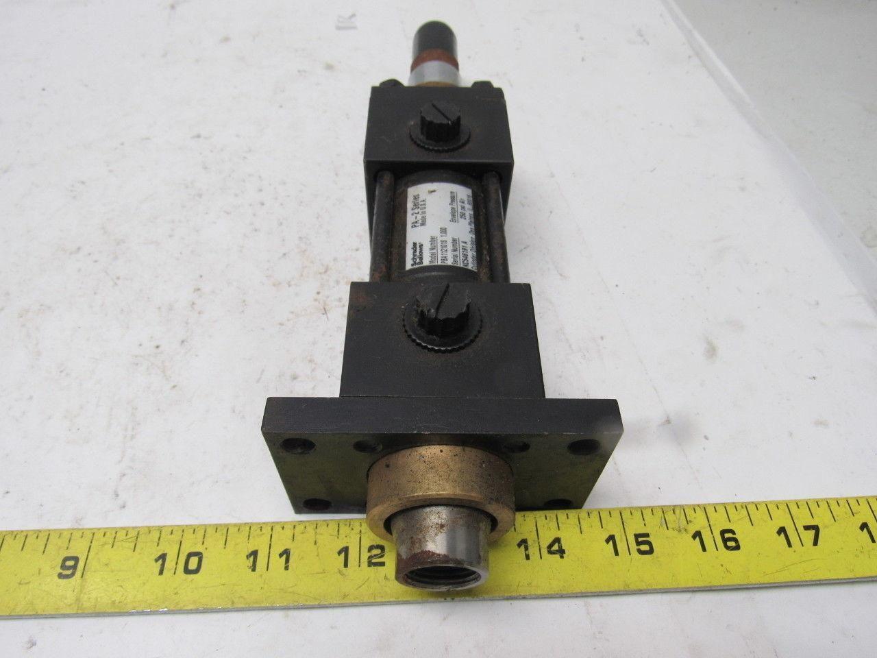 Schrader Bellows PBA112101S Double Ended Pneumatic Cylinder 1" Bore 1-1/2" Strok