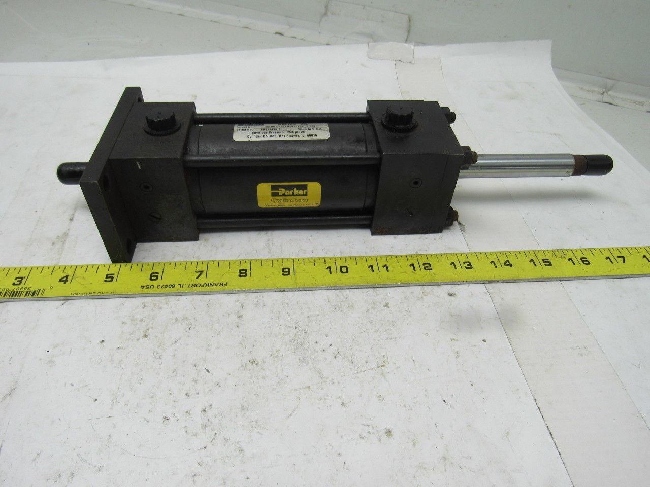 Schrader Bellows CKJ2AU14A14AC Double Ended Pneumatic Cylinder 2" Bore 3-1/4" St