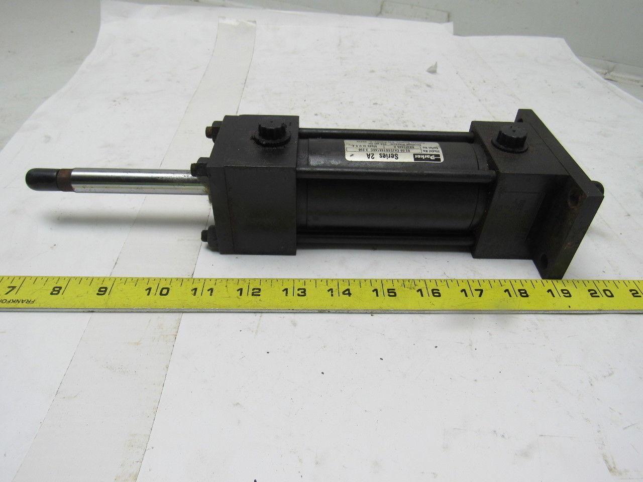 Schrader Bellows CKJ2AU14A14AC Double Ended Pneumatic Cylinder 2" Bore 3-1/4" St