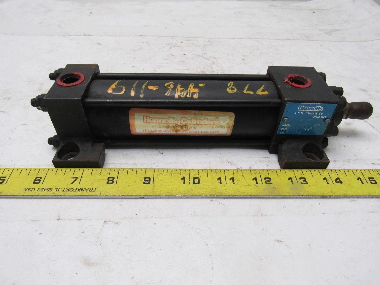 Hennells HA-MS2-BR Pneumatic Air Cylinder 1-1/2" Bore 4-1/4" Stroke