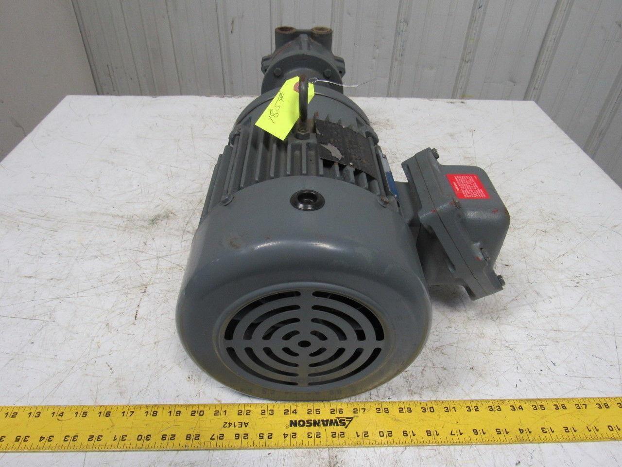 NASH MARATHON EC50L 3HP Circulating Pump & AC Motor 50/60Hz Tested!