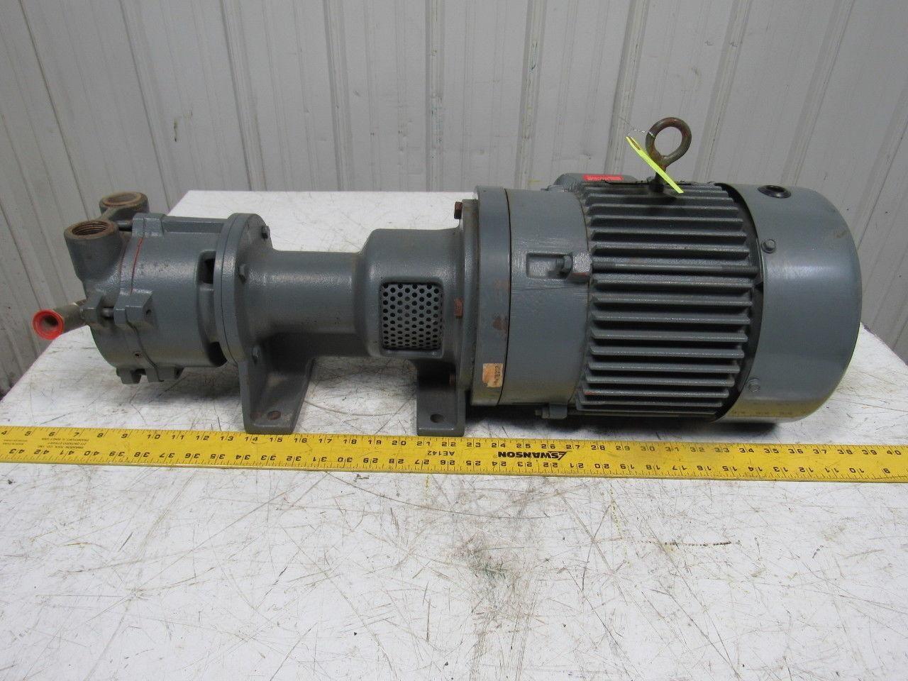 NASH MARATHON EC50L 3HP Circulating Pump & AC Motor 50/60Hz Tested!