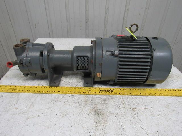 NASH MARATHON EC50L 3HP Circulating Pump & AC Motor 50/60Hz Tested!