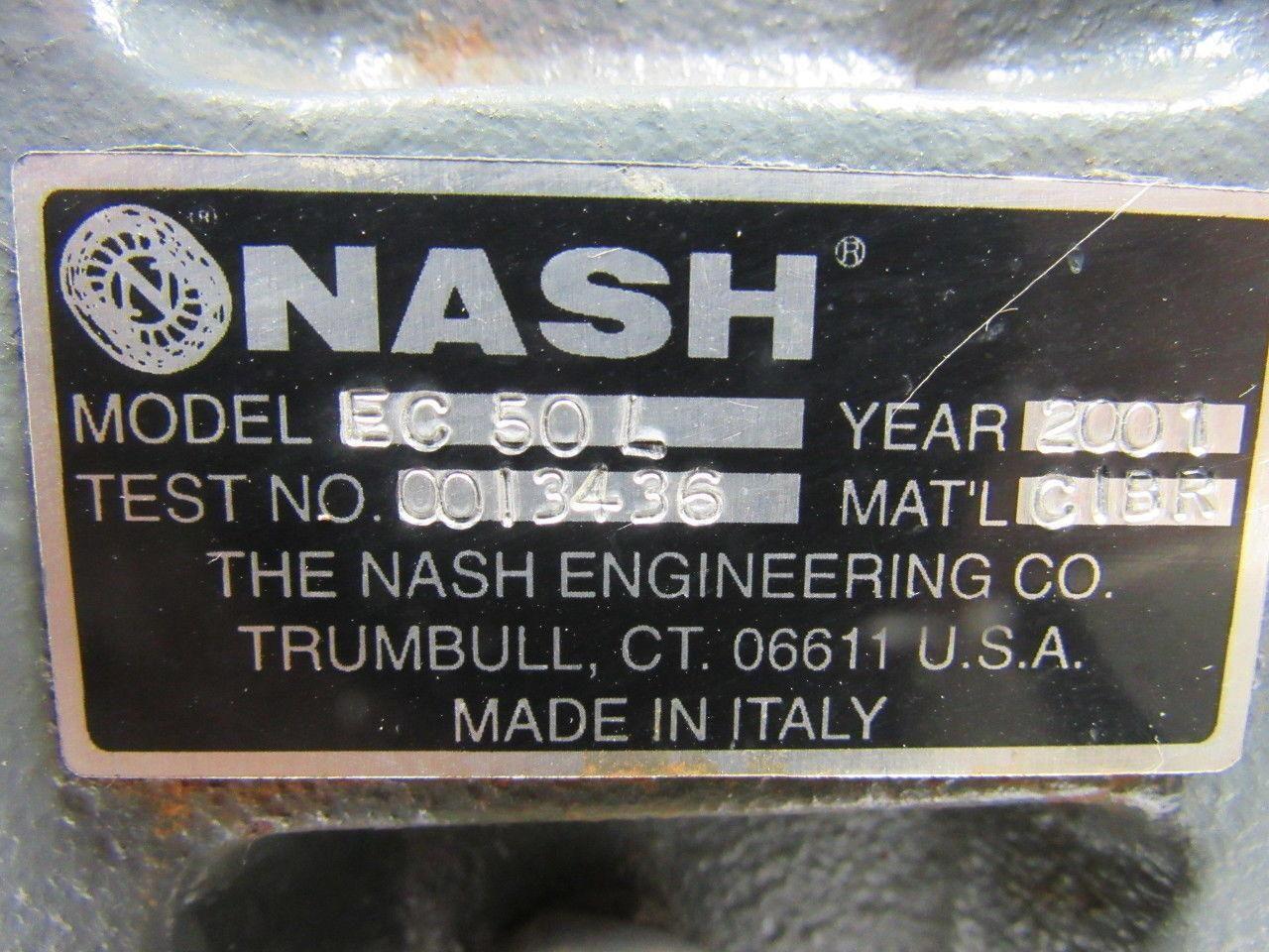 NASH MARATHON EC50L 3HP Circulating Pump & AC Motor 50/60Hz Tested!