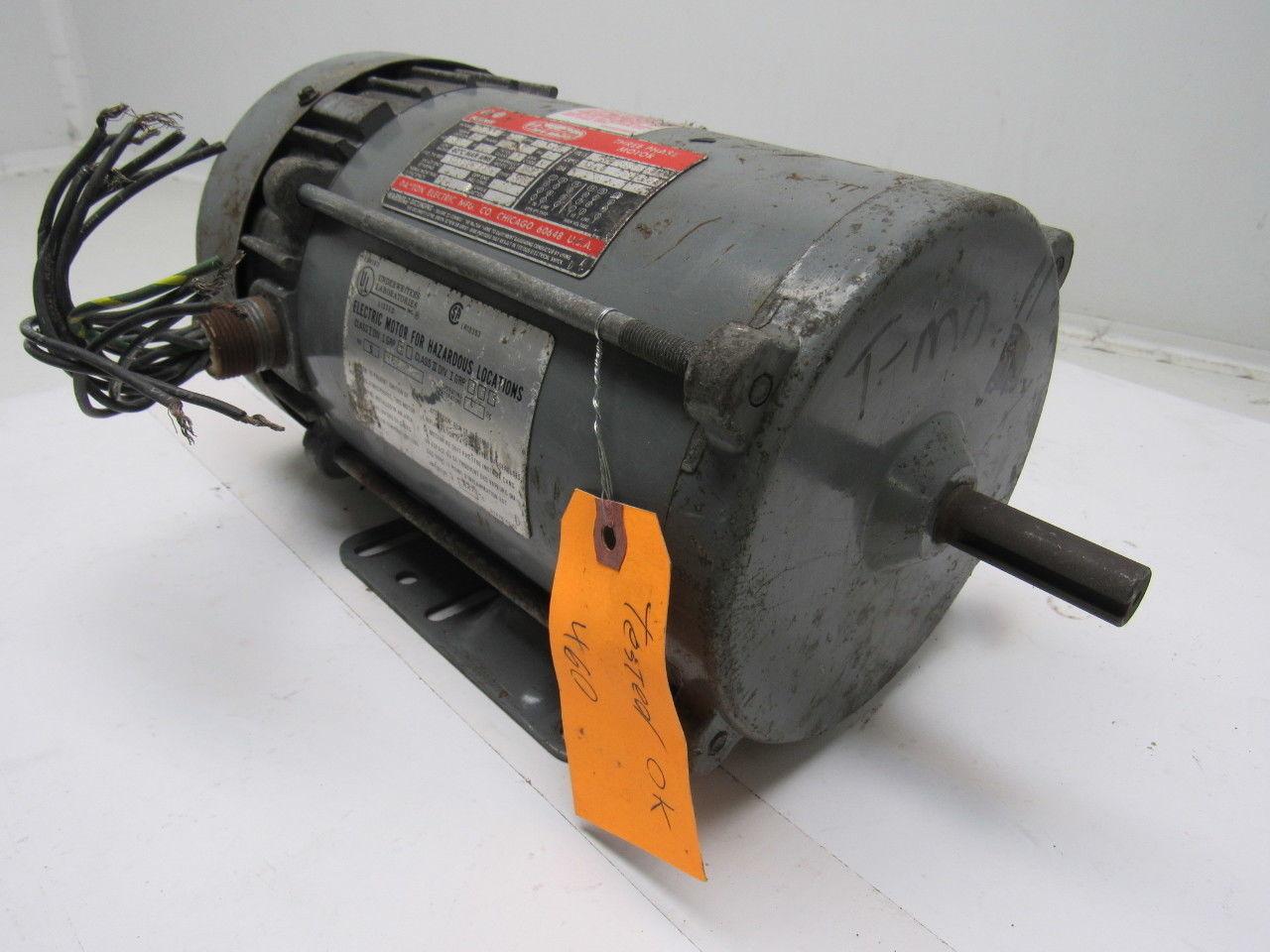 Dayton 3N371 1-1/2Hp Electric Motor 230/460V 3PH J56 Frame Hazardous Location