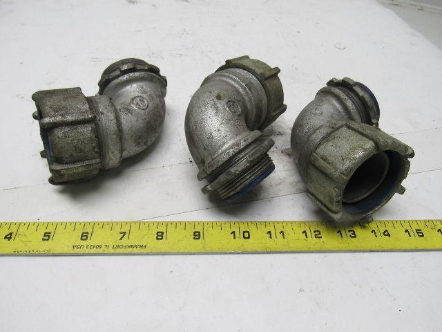 T&B Thomas & Betts 1-1/2" 90° Insulated Liquid Tite Elbow  Lot of 3