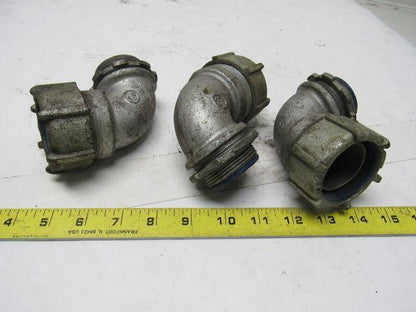 T&B Thomas & Betts 1-1/2" 90° Insulated Liquid Tite Elbow  Lot of 3
