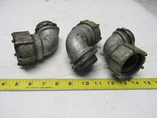 T&B Thomas & Betts 1-1/2" 90° Insulated Liquid Tite Elbow  Lot of 3