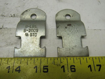 Cooper B-2009 B-Line 3/4" Conduit to Strut Clamp 134 Set of 2 NO BOLT or NUT