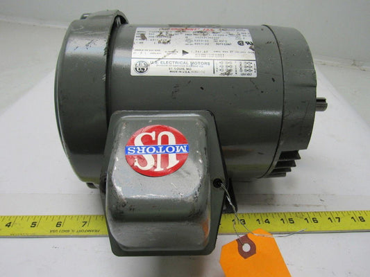 US Motors F007A 1/2HP Electric Motor 208-230/460V 3PH 56C Frame 3495RPM