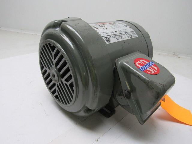 US Motors F007A 1/2HP Electric Motor 208-230/460V 3PH 56C Frame 3495RPM