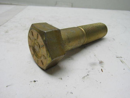 Grade 9 Hex Head Cap Screw 1"-8x4" UNC  Zinc Yellow Fastener Finish Steel
