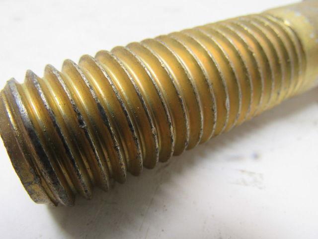 Grade 9 Hex Head Cap Screw 1"-8x4" UNC  Zinc Yellow Fastener Finish Steel
