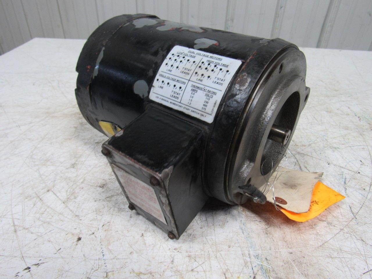 R & M Materials Handling 1/3HP Special Use Electric Motor 208-230/460V 56C Frame