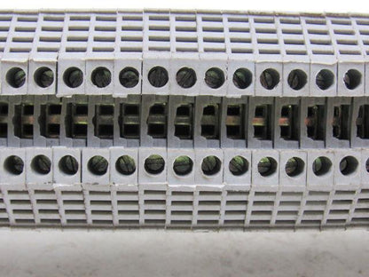 Morsettitalia EURO-2.5 Gray Terminal Block Din Rail 2.5Mm 800V 24Amp Lot of 40