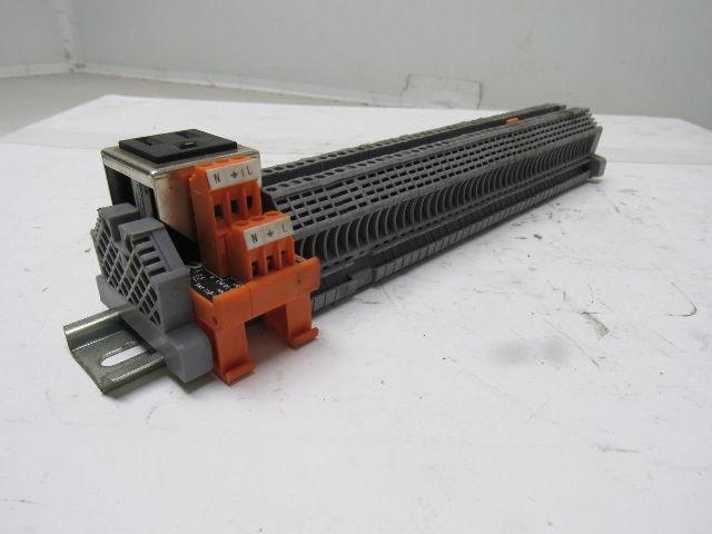 Morsettitalia EURO-2.5 Gray Terminal Block Din Rail 2.5Mm 800V 24Amp Lot of 40