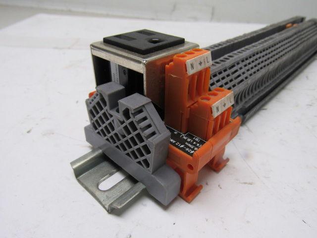 Morsettitalia EURO-2.5 Gray Terminal Block Din Rail 2.5Mm 800V 24Amp Lot of 40