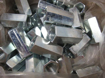 FASTENAL 37832 1"-8x2-1/2"Lx1-1/4"W Zinc Plated Coupling Nut New RoHS Compliant