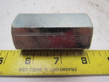 FASTENAL 37832 1"-8x2-1/2"Lx1-1/4"W Zinc Plated Coupling Nut New RoHS Compliant