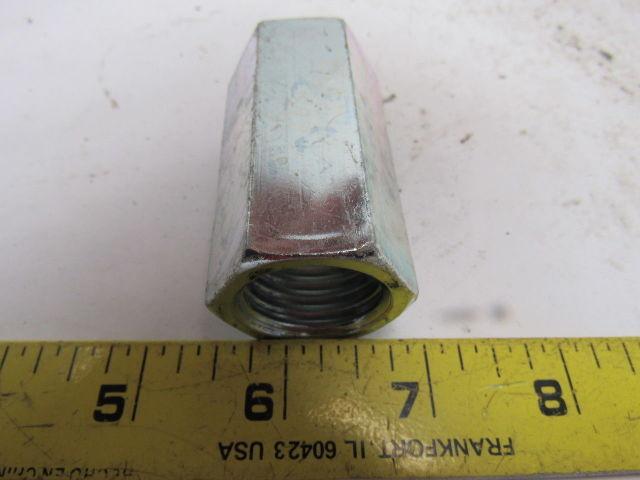 FASTENAL 37832 1"-8x2-1/2"Lx1-1/4"W Zinc Plated Coupling Nut New RoHS Compliant