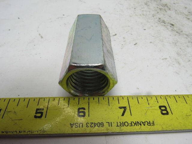 FASTENAL 37832 1"-8x2-1/2"Lx1-1/4"W Zinc Plated Coupling Nut New RoHS Compliant