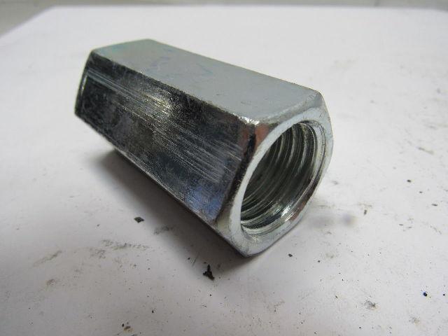 FASTENAL 37832 1"-8x2-1/2"Lx1-1/4"W Zinc Plated Coupling Nut New RoHS Compliant