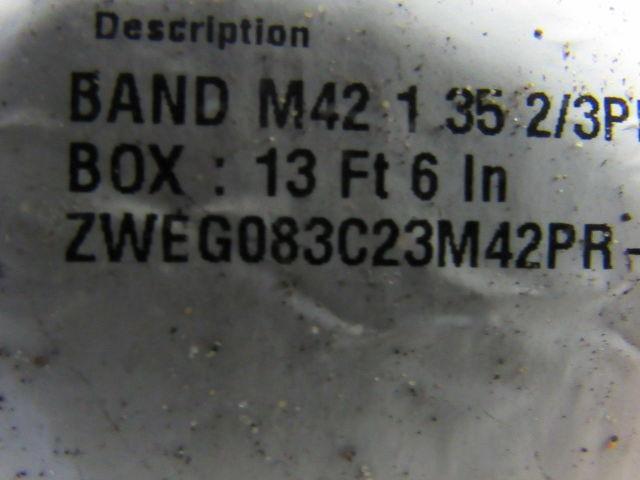 MORSE ZWEG083C23M42 M42 @ 13'6" Band Saw Blades 1" .035 2/3 VP PR Lot/2 Blades