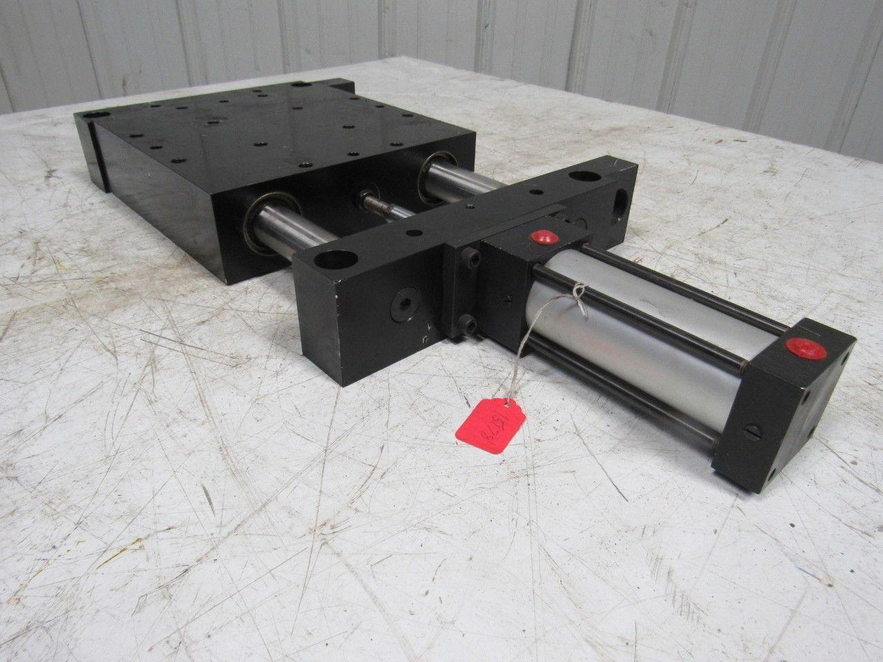 PHD BS101X4D206 Pneumatic Linear Slide 10"x10"x2-3/4" 4" Stroke 150 PSI Max.