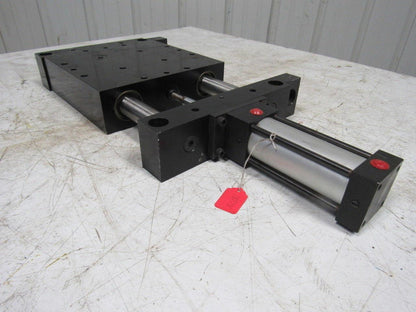 PHD BS101X4D206 Pneumatic Linear Slide 10"x10"x2-3/4" 4" Stroke 150 PSI Max.