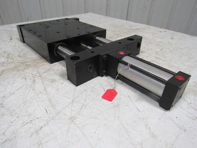 PHD BS101X4D206 Pneumatic Linear Slide 10"x10"x2-3/4" 4" Stroke 150 PSI Max.