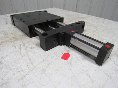PHD BS101X4D206 Pneumatic Linear Slide 10"x10"x2-3/4" 4" Stroke 150 PSI Max.