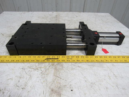 PHD BS101X4D206 Pneumatic Linear Slide 10"x10"x2-3/4" 4" Stroke 150 PSI Max.