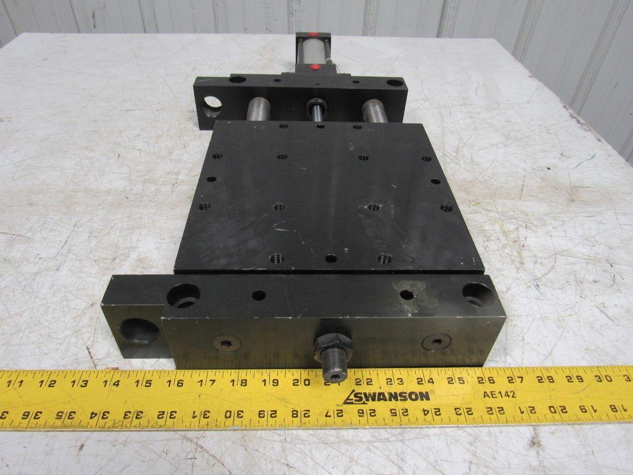 PHD BS101X4D206 Pneumatic Linear Slide 10"x10"x2-3/4" 4" Stroke 150 PSI Max.