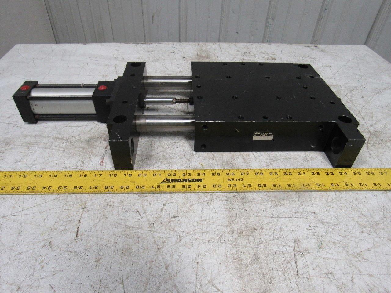 PHD BS101X4D206 Pneumatic Linear Slide 10"x10"x2-3/4" 4" Stroke 150 PSI Max.