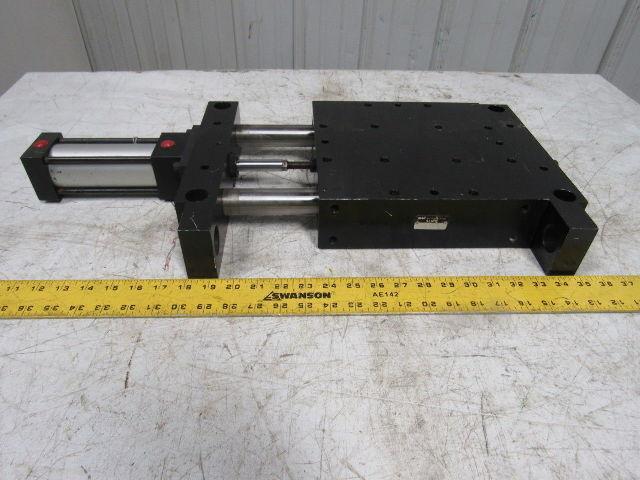 PHD BS101X4D206 Pneumatic Linear Slide 10"x10"x2-3/4" 4" Stroke 150 PSI Max.