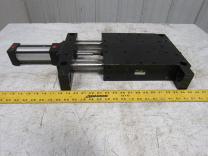 PHD BS101X4D206 Pneumatic Linear Slide 10"x10"x2-3/4" 4" Stroke 150 PSI Max.