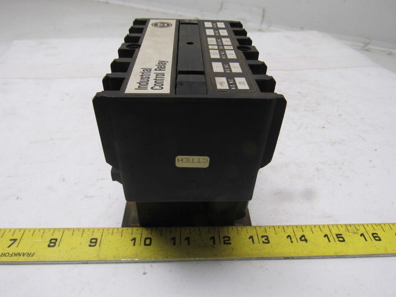 Westinghouse ARD660T Style 765A689G02 600VDC Control Relay 6 Pole 120V Coil