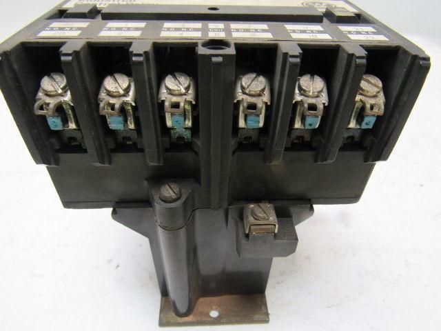 Westinghouse ARD660T Style 765A689G02 600VDC Control Relay 6 Pole 120V Coil