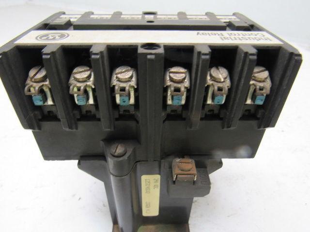 Westinghouse ARD660T Style 765A689G02 600VDC Control Relay 6 Pole 120V Coil