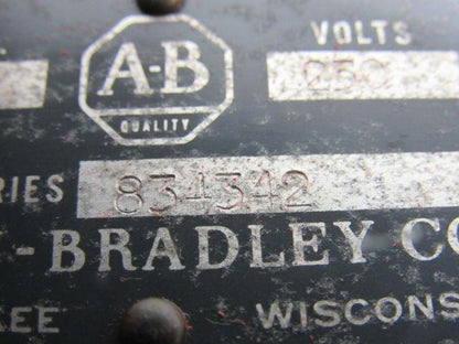 A-B Allen Bradley 202 Series 834342 DC Contactor 50A 250VDC