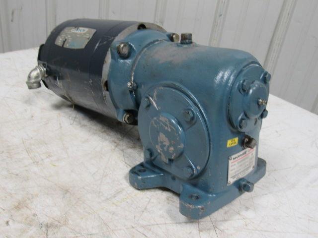 MORSE / LEESON 20GCT / C6T17NC2A 20:1 / 1/2HP Gearmotor 50/60Hz 3PH Cont. .99HP