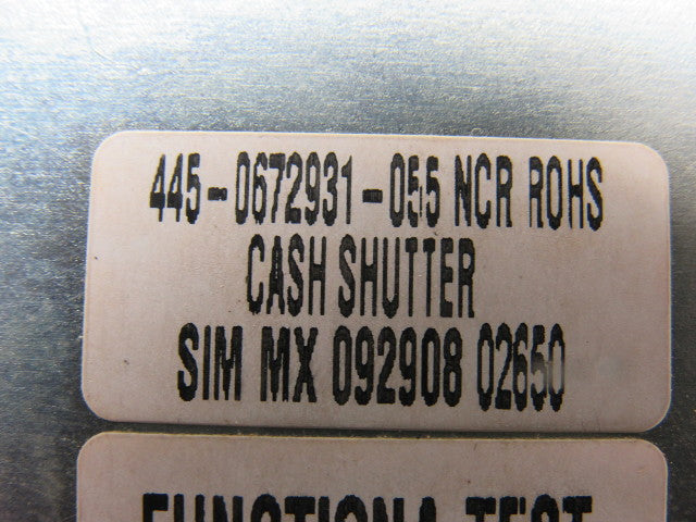 NCR 445-0672931-055 Cash Shutter Assembly