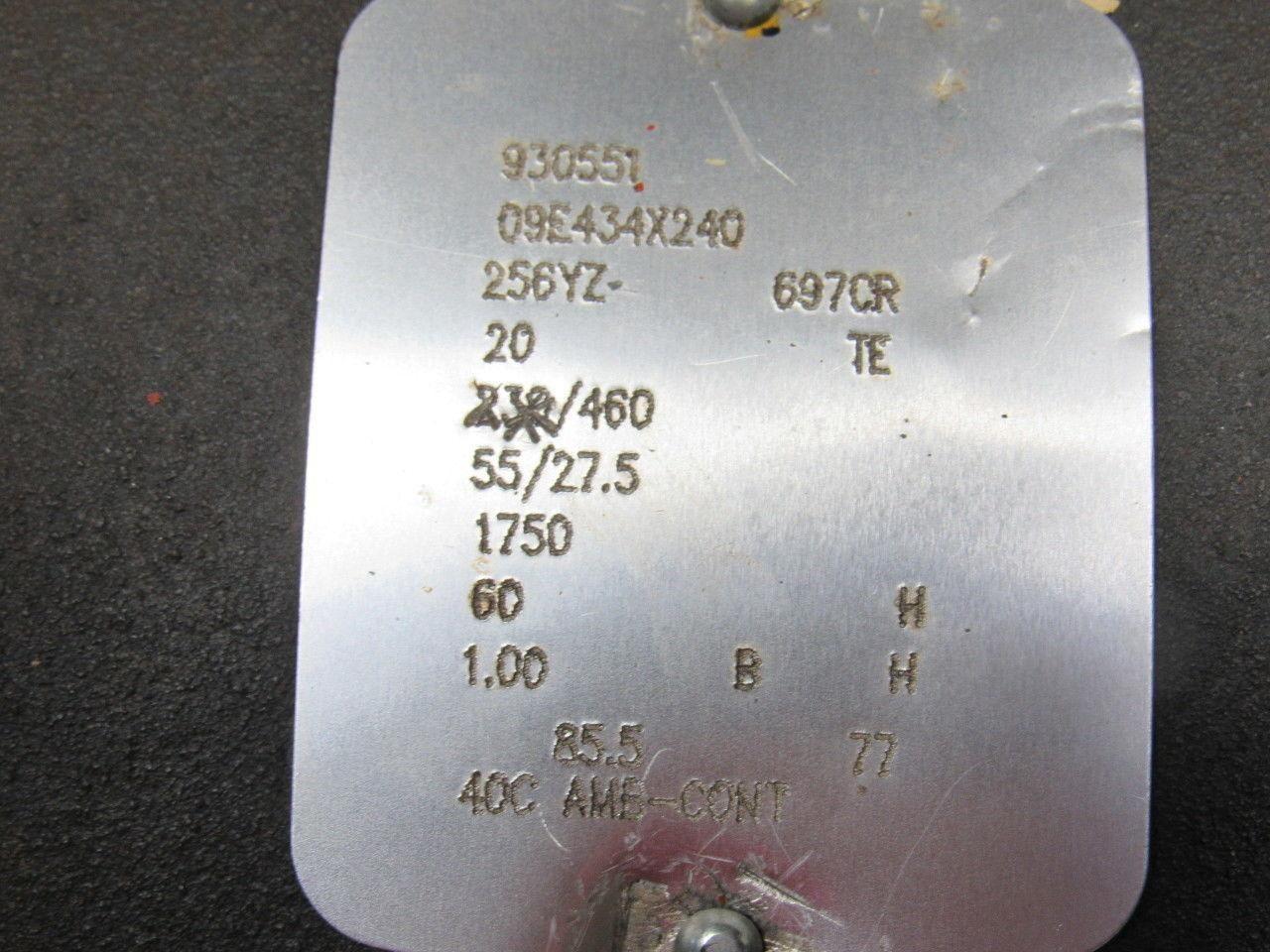 Baldor 20HP 460V 1750RPM Oil Filled Electric Motor 256YZ