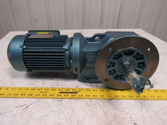SEW-EURODRIVE KF47DT80N4 1Hp Right Angle Gear Speed Reducer 230/460V 3Ph