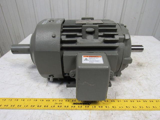 General Electric DBL Shaft 7.5 Hp Electric Motor 230/460V 213TZ Frame 1750RPM