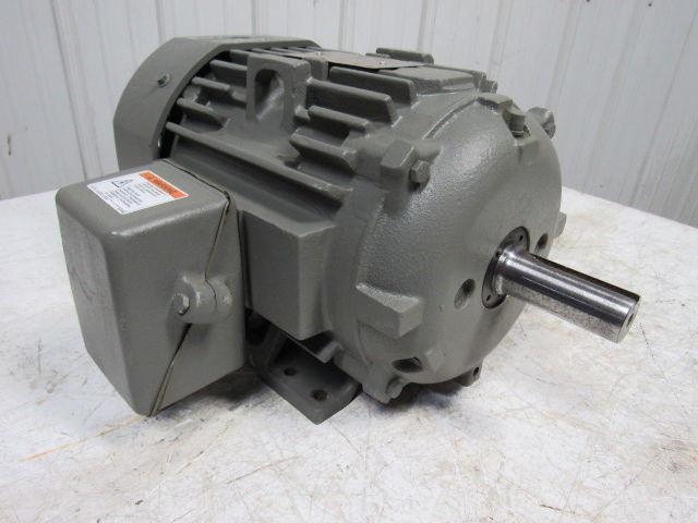General Electric DBL Shaft 7.5 Hp Electric Motor 230/460V 213TZ Frame 1750RPM