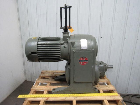 US Motors Varidrive Adjustable Speed Reducer 10Hp 208-220/440V 2.76:1 Ratio